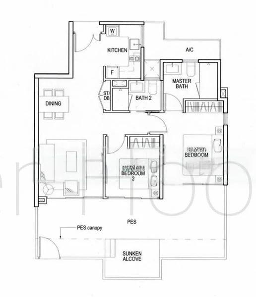 2 Bed Executive Condo for Sale in  Blossom Residences - Image 10